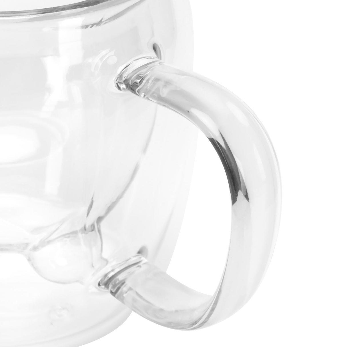 250ml Bear Shaped Glass Cup Double Wall Water Tea Coffee Milk Mug with Handle for HomeTransparent