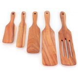 5Pcs/Set Steak Spatula Wooden Kitchen Spatula Cooking Shovel Cooking Tool for Kitchen Home