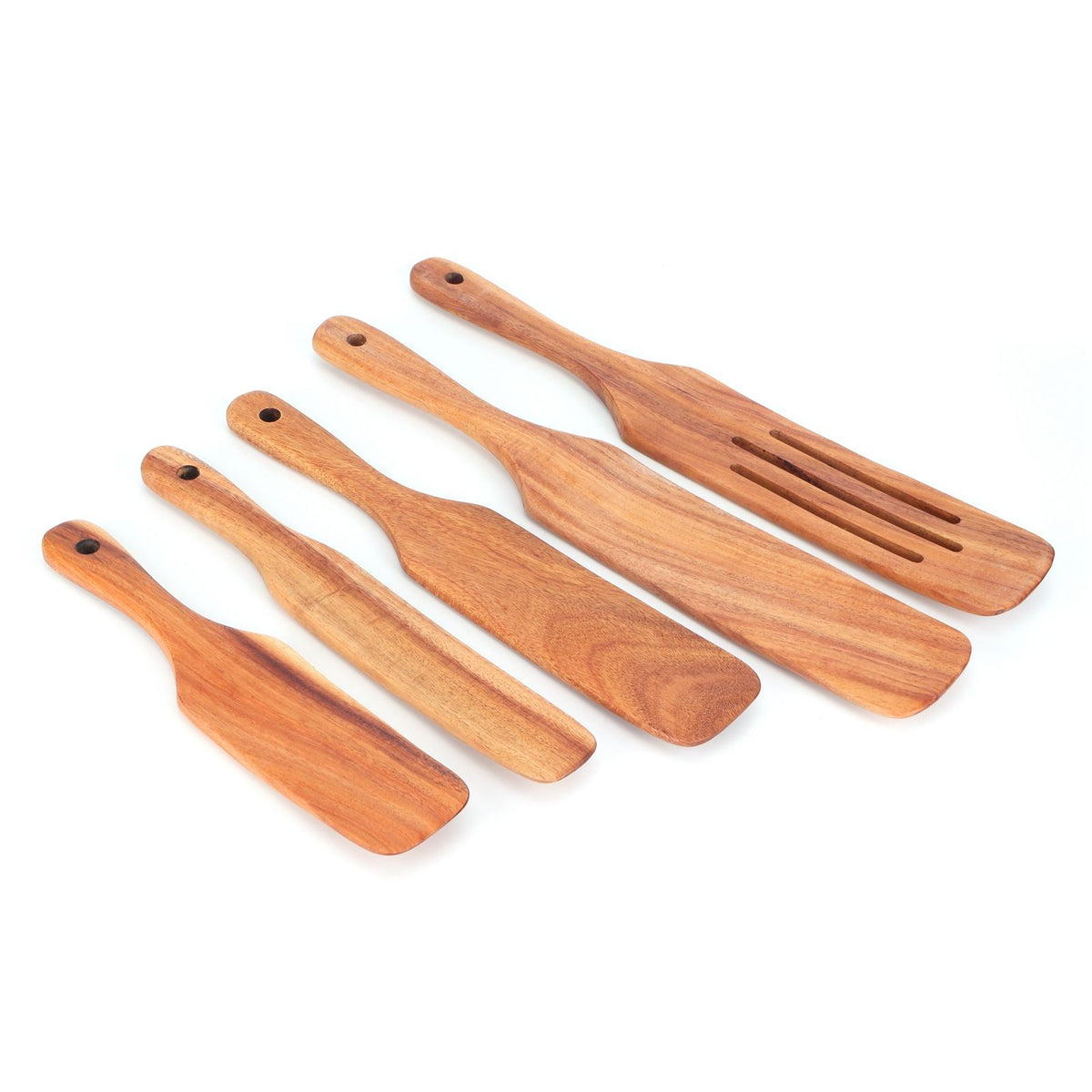 5Pcs/Set Steak Spatula Wooden Kitchen Spatula Cooking Shovel Cooking Tool for Kitchen Home