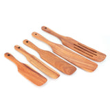 5Pcs/Set Steak Spatula Wooden Kitchen Spatula Cooking Shovel Cooking Tool for Kitchen Home