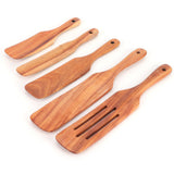 5Pcs/Set Steak Spatula Wooden Kitchen Spatula Cooking Shovel Cooking Tool for Kitchen Home