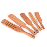 5Pcs/Set Steak Spatula Wooden Kitchen Spatula Cooking Shovel Cooking Tool for Kitchen Home