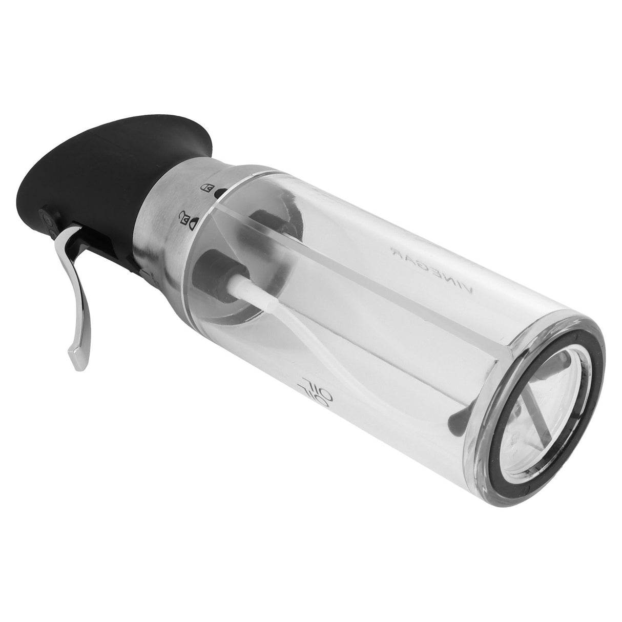Oil Sprayer Transparent PressType Seasoning Bottle Vinegar Dispenser Kitchen Tools