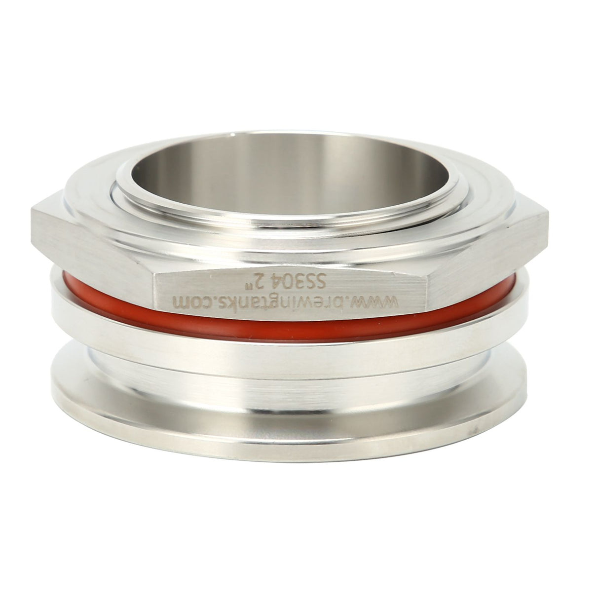 2in Weldless Bulkhead Fitting Stainless Steel for Tri Clamp Adapter Set Brewing Equipment