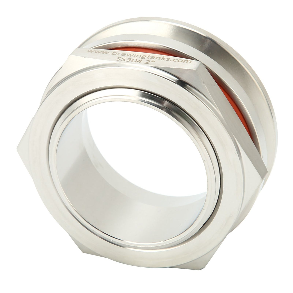2in Weldless Bulkhead Fitting Stainless Steel for Tri Clamp Adapter Set Brewing Equipment