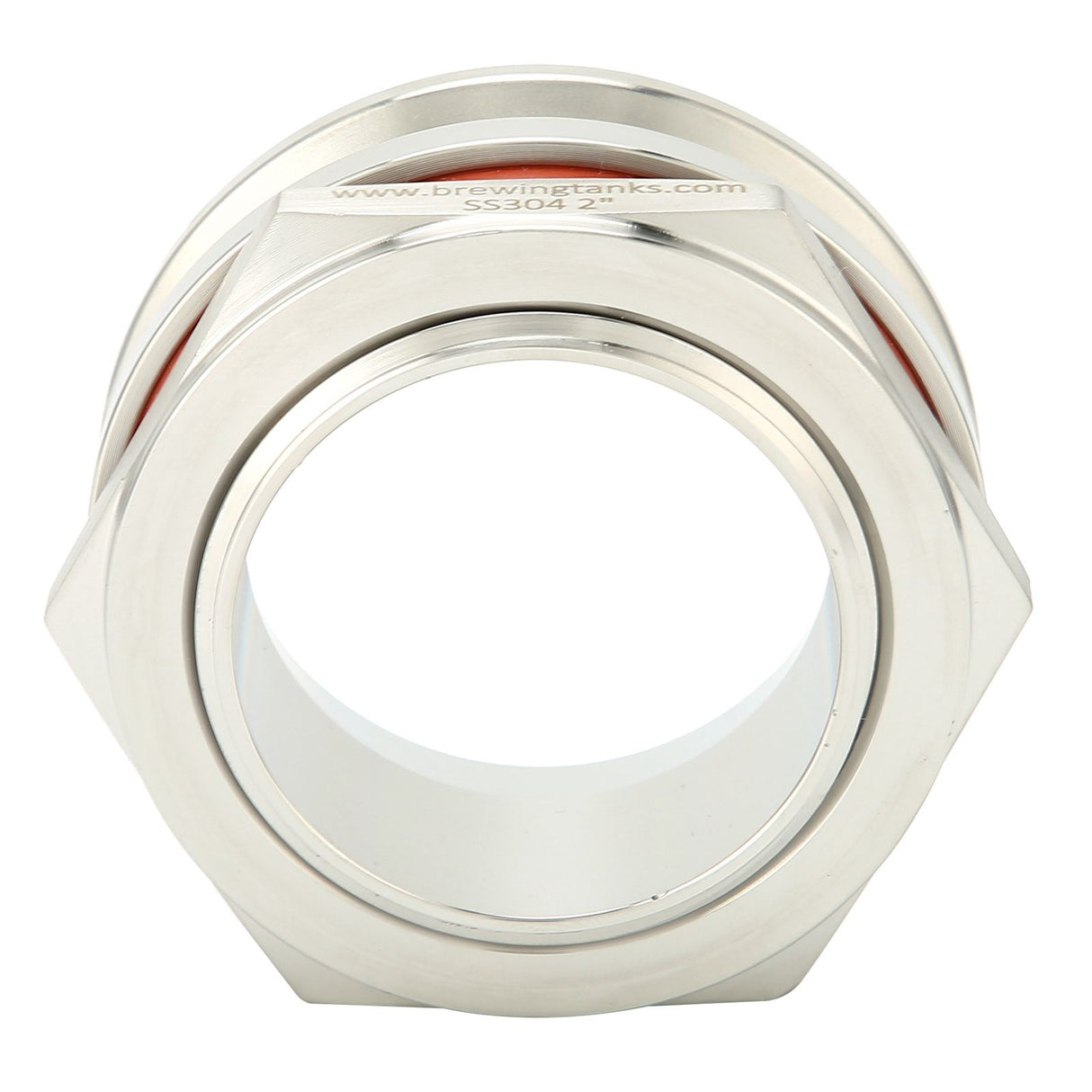 2in Weldless Bulkhead Fitting Stainless Steel for Tri Clamp Adapter Set Brewing Equipment