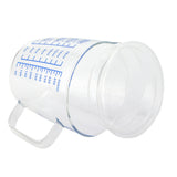 Heat Resisting Glass Measuring Cup Milk Scale Measuring Jug with Lid Kitchen Utensil(500ml ) - 45-Degree Angle