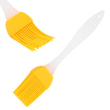 Yellow Silicone Oil Brush Grill Brush Kitchen Gadgets for Outdoor Camping Barbecue - Close-Up Angle