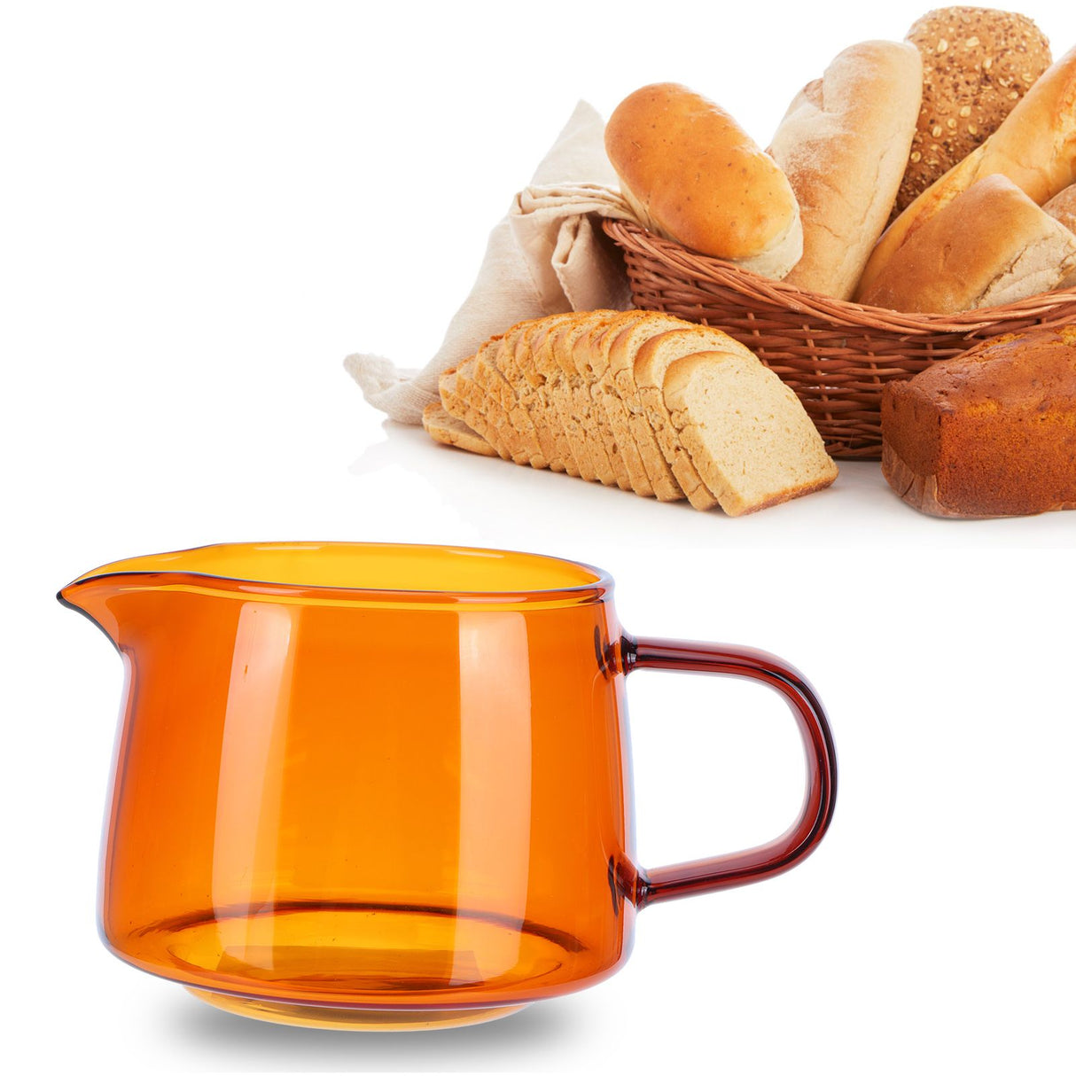300ml Coffee Cup High Borosilicate Glass Sharing Mug Drinkware Coffee AccessoriesAmber Color