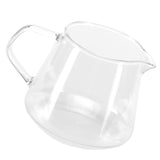 Transparent Cup High Borosilicate Glass Coffee Sharing Cup AntiScalding for Drinking Tea(400ml ) - Top-Down View