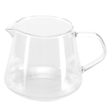 Transparent Cup High Borosilicate Glass Coffee Sharing Cup AntiScalding for Drinking Tea(650ml ) - Front View