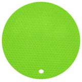 Round Shape Mat Food Grade Thickened Silicone Placemat Insulation Pad Microwave Oven MatGreen