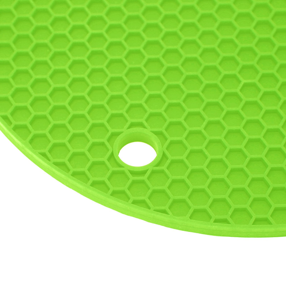 Round Shape Mat Food Grade Thickened Silicone Placemat Insulation Pad Microwave Oven MatGreen