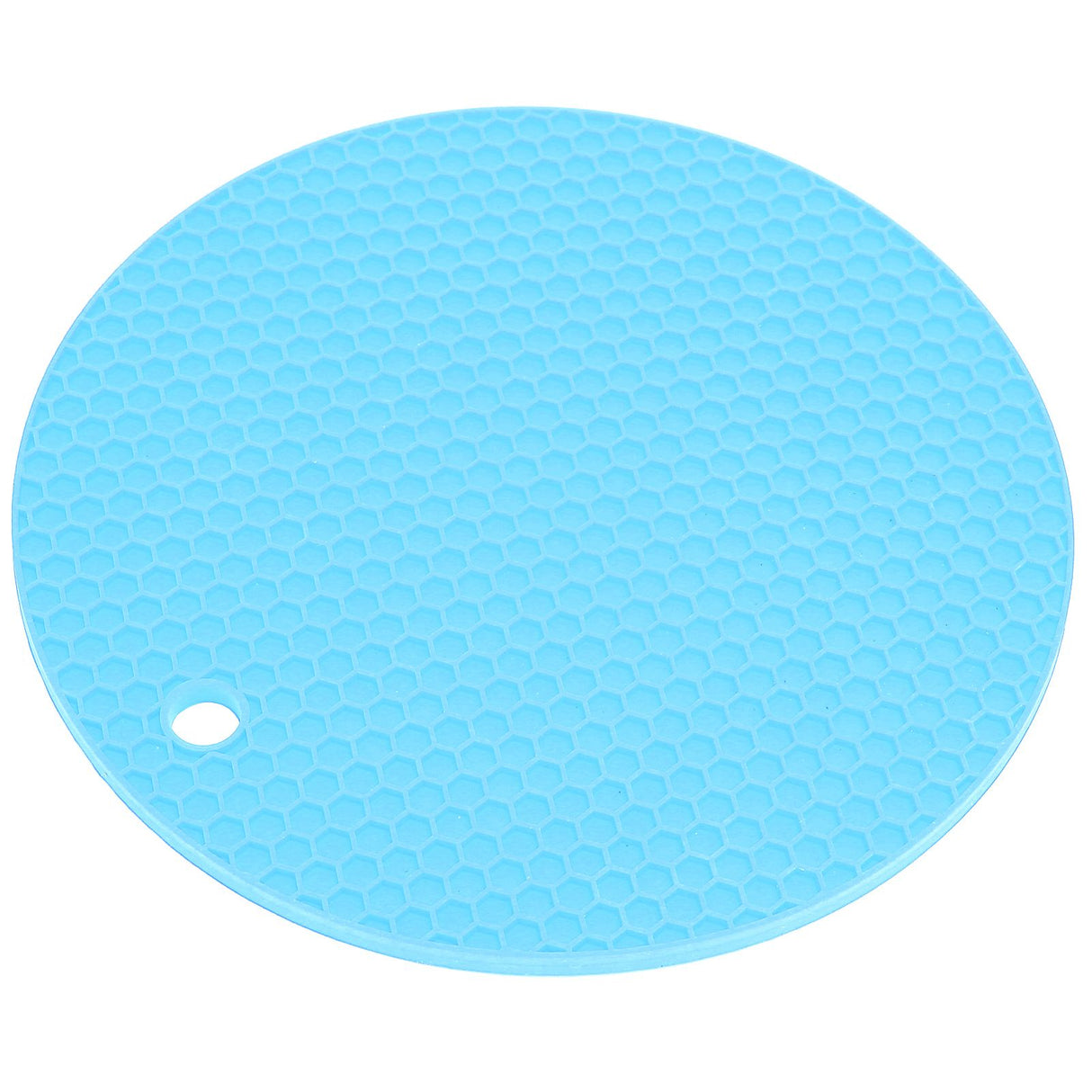 Round Shape Mat Food Grade Thickened Silicone Placemat Insulation Pad Microwave Oven MatBlue