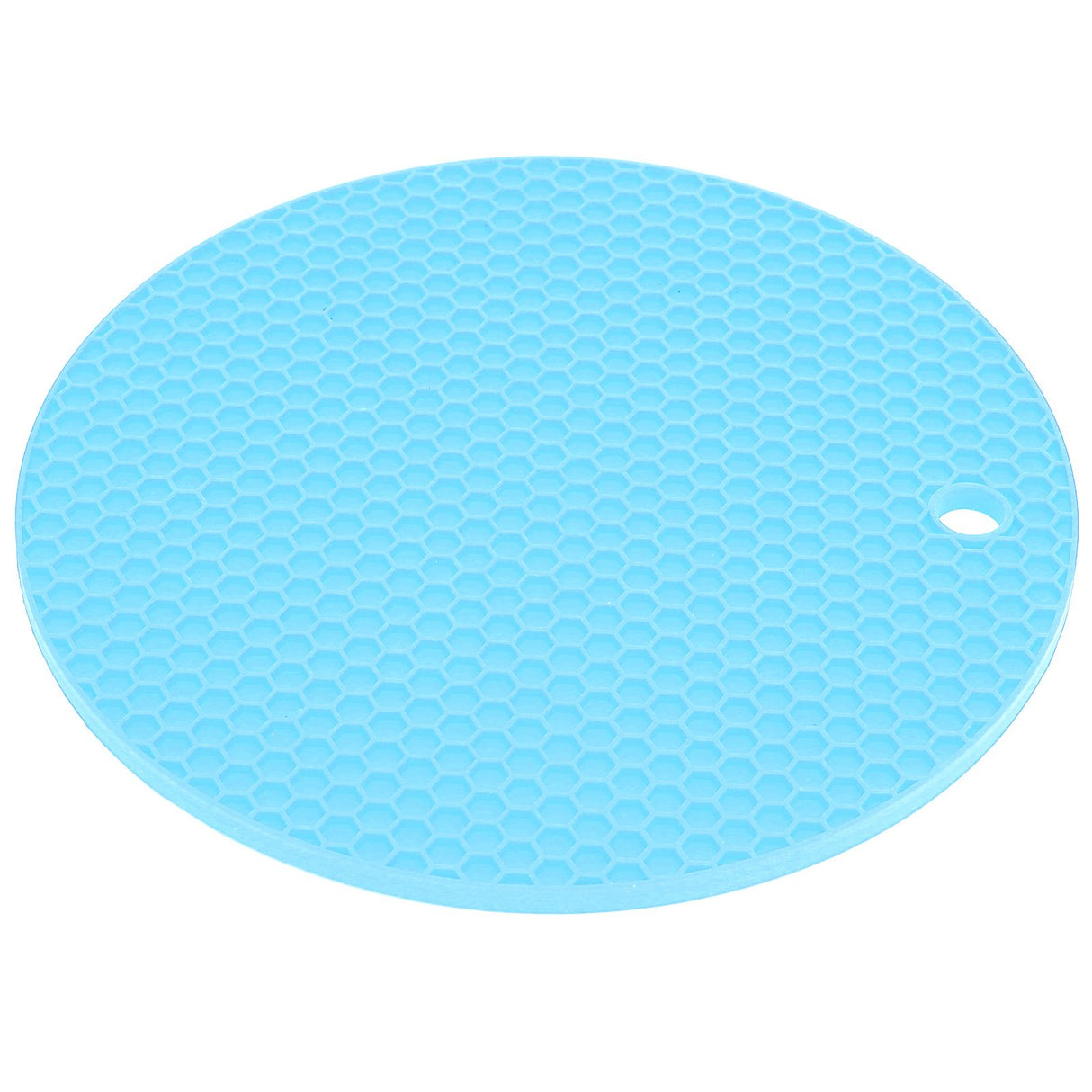 Round Shape Mat Food Grade Thickened Silicone Placemat Insulation Pad Microwave Oven MatBlue