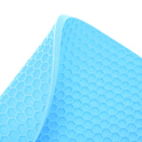 Round Shape Mat Food Grade Thickened Silicone Placemat Insulation Pad Microwave Oven MatBlue - Extra Image