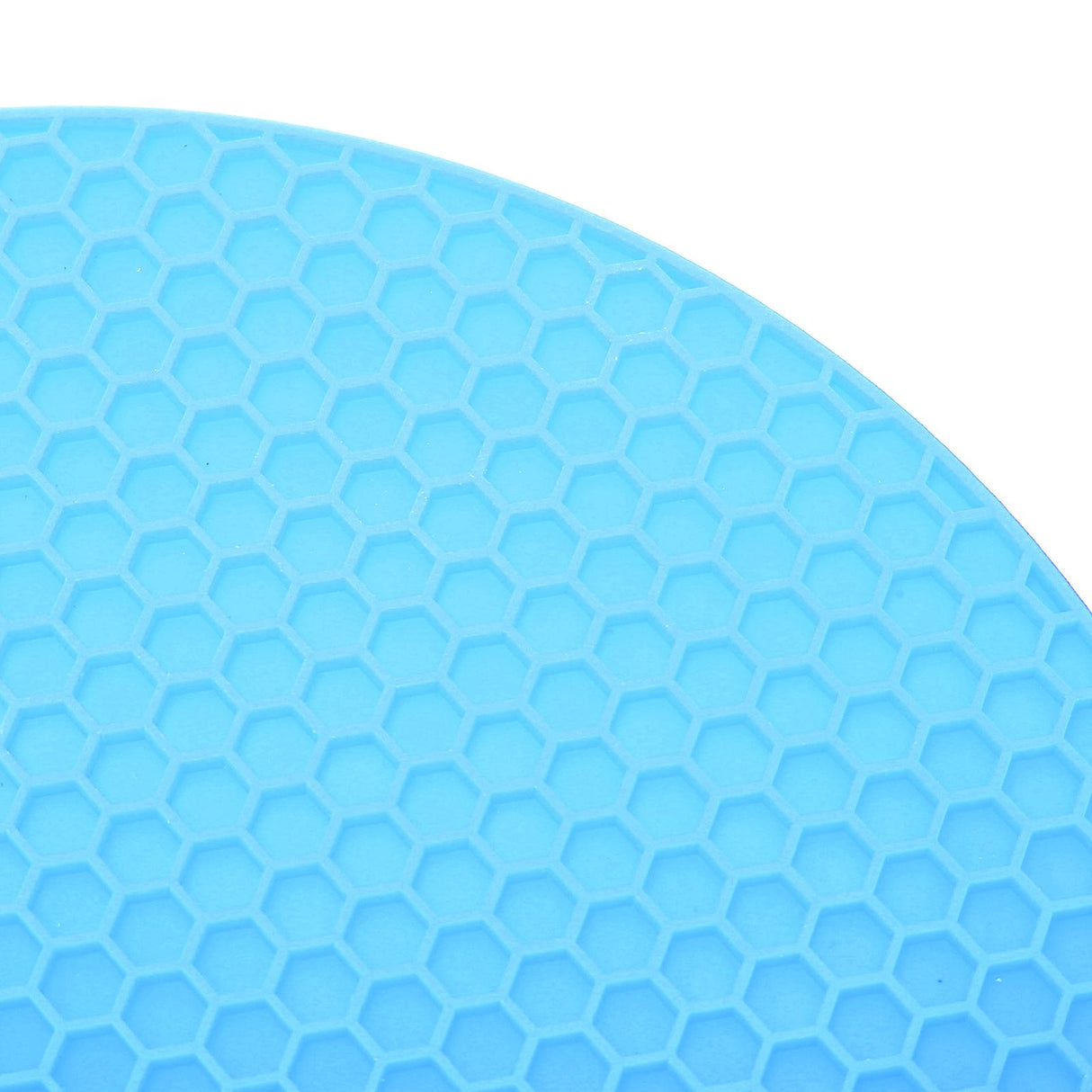 Round Shape Mat Food Grade Thickened Silicone Placemat Insulation Pad Microwave Oven MatBlue