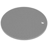 Round Shape Mat Food Grade Thickened Silicone Placemat Insulation Pad Microwave Oven MatGray