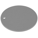Round Shape Mat Food Grade Thickened Silicone Placemat Insulation Pad Microwave Oven MatGray