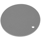 Round Shape Mat Food Grade Thickened Silicone Placemat Insulation Pad Microwave Oven MatGray