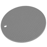 Round Shape Mat Food Grade Thickened Silicone Placemat Insulation Pad Microwave Oven MatGray