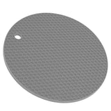 Round Shape Mat Food Grade Thickened Silicone Placemat Insulation Pad Microwave Oven MatGray