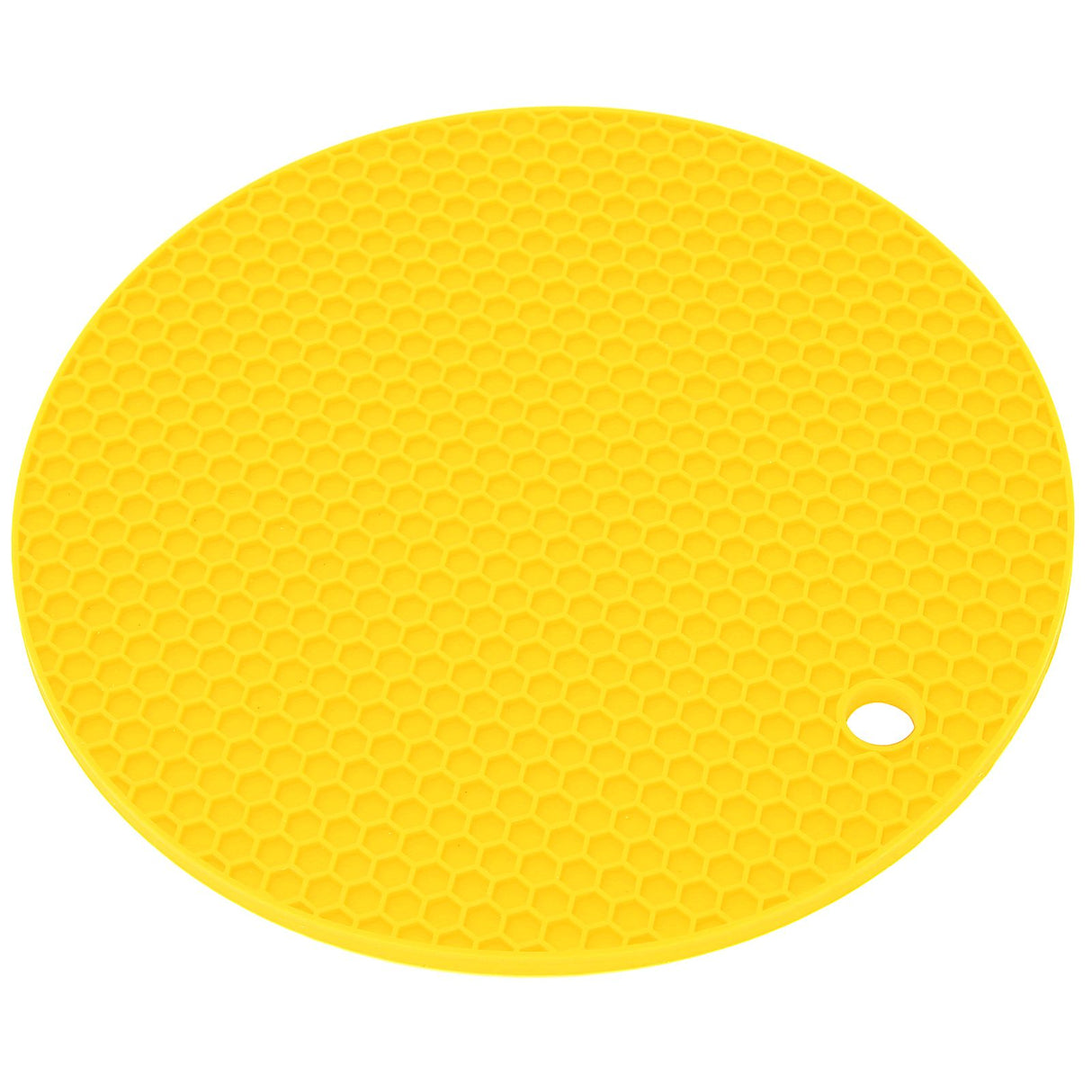 Round Shape Mat Food Grade Thickened Silicone Placemat Insulation Pad Microwave Oven MatYellow