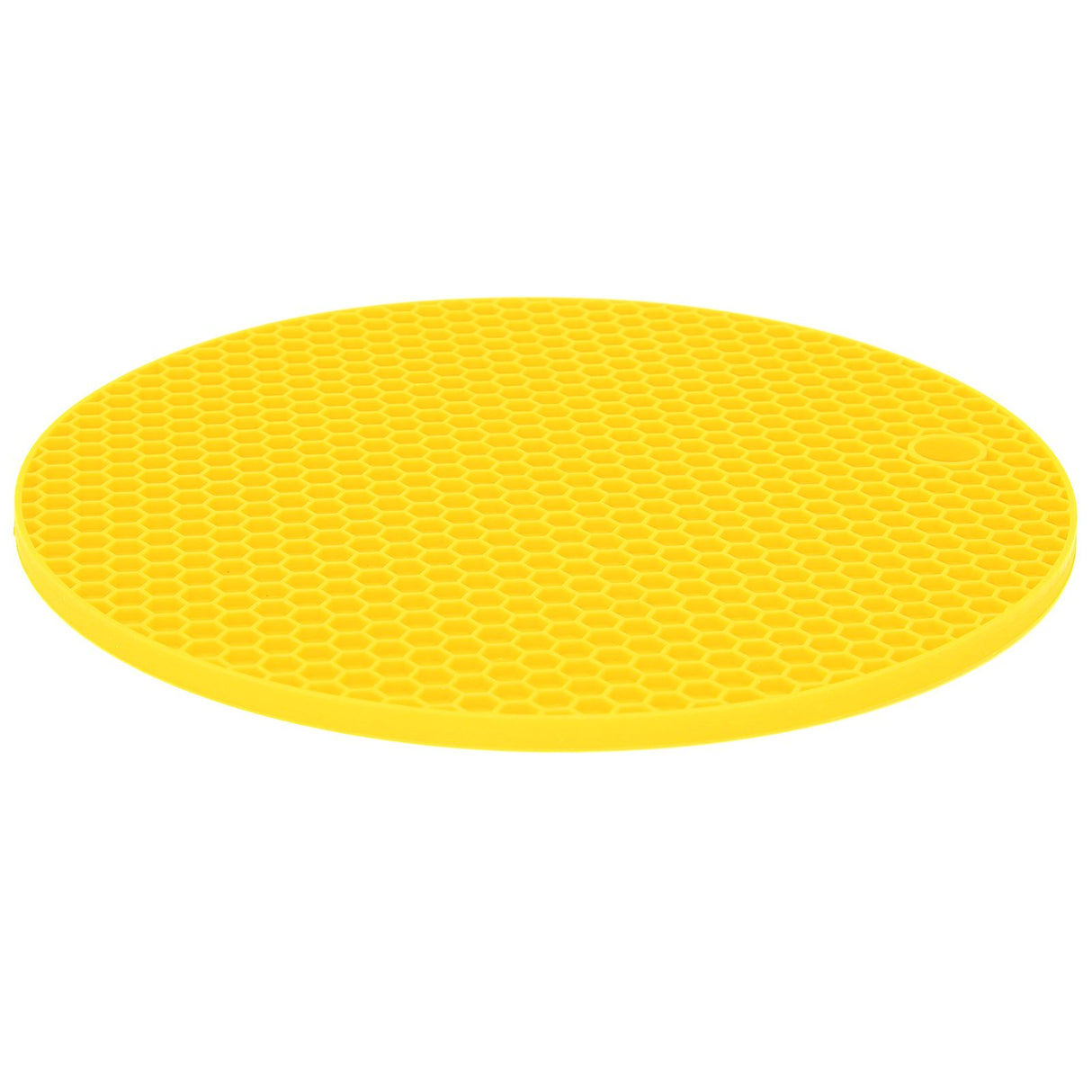 Round Shape Mat Food Grade Thickened Silicone Placemat Insulation Pad Microwave Oven MatYellow
