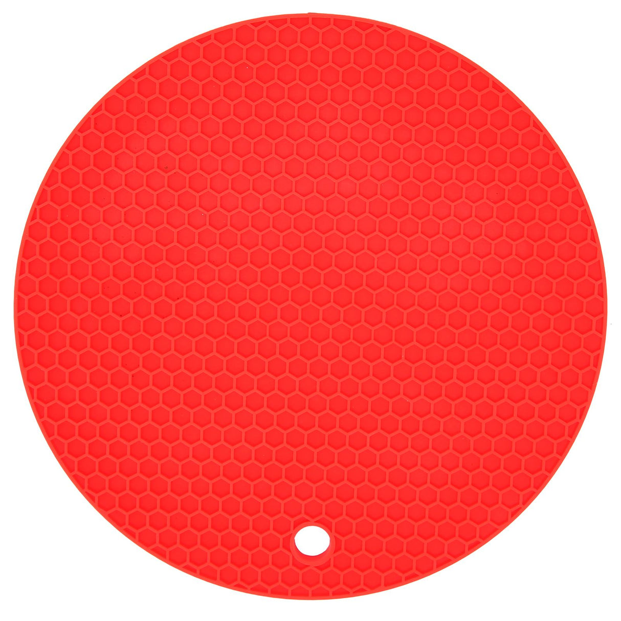 Round Shape Mat Food Grade Thickened Silicone Placemat Insulation Pad Microwave Oven MatRed