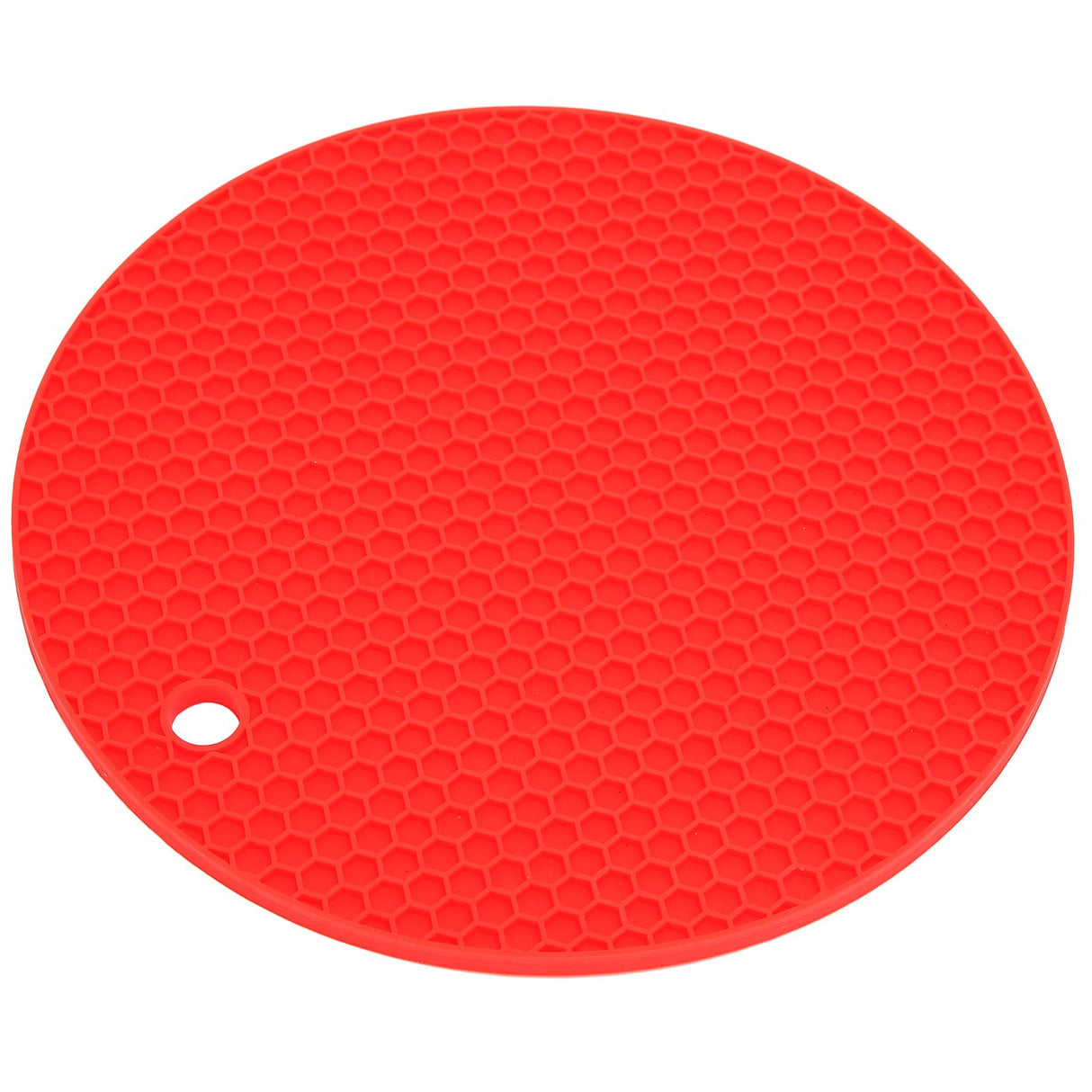 Round Shape Mat Food Grade Thickened Silicone Placemat Insulation Pad Microwave Oven MatRed
