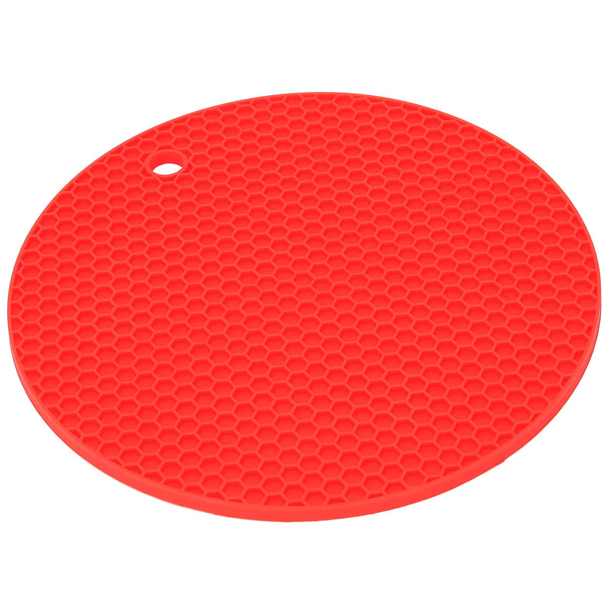 Round Shape Mat Food Grade Thickened Silicone Placemat Insulation Pad Microwave Oven MatRed