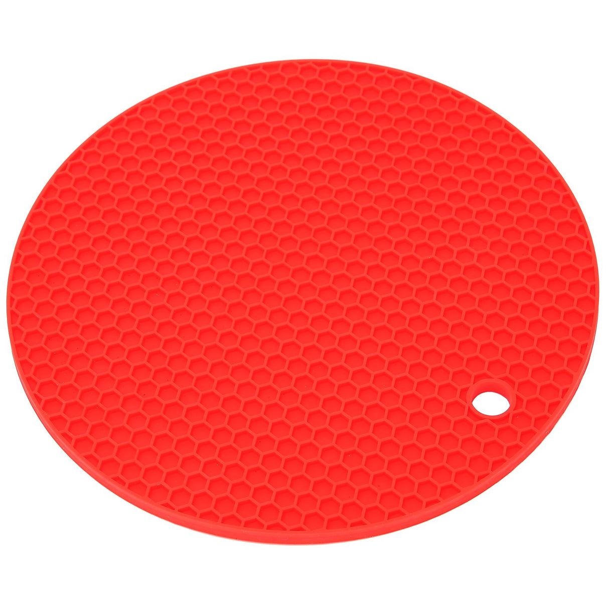 Round Shape Mat Food Grade Thickened Silicone Placemat Insulation Pad Microwave Oven MatRed