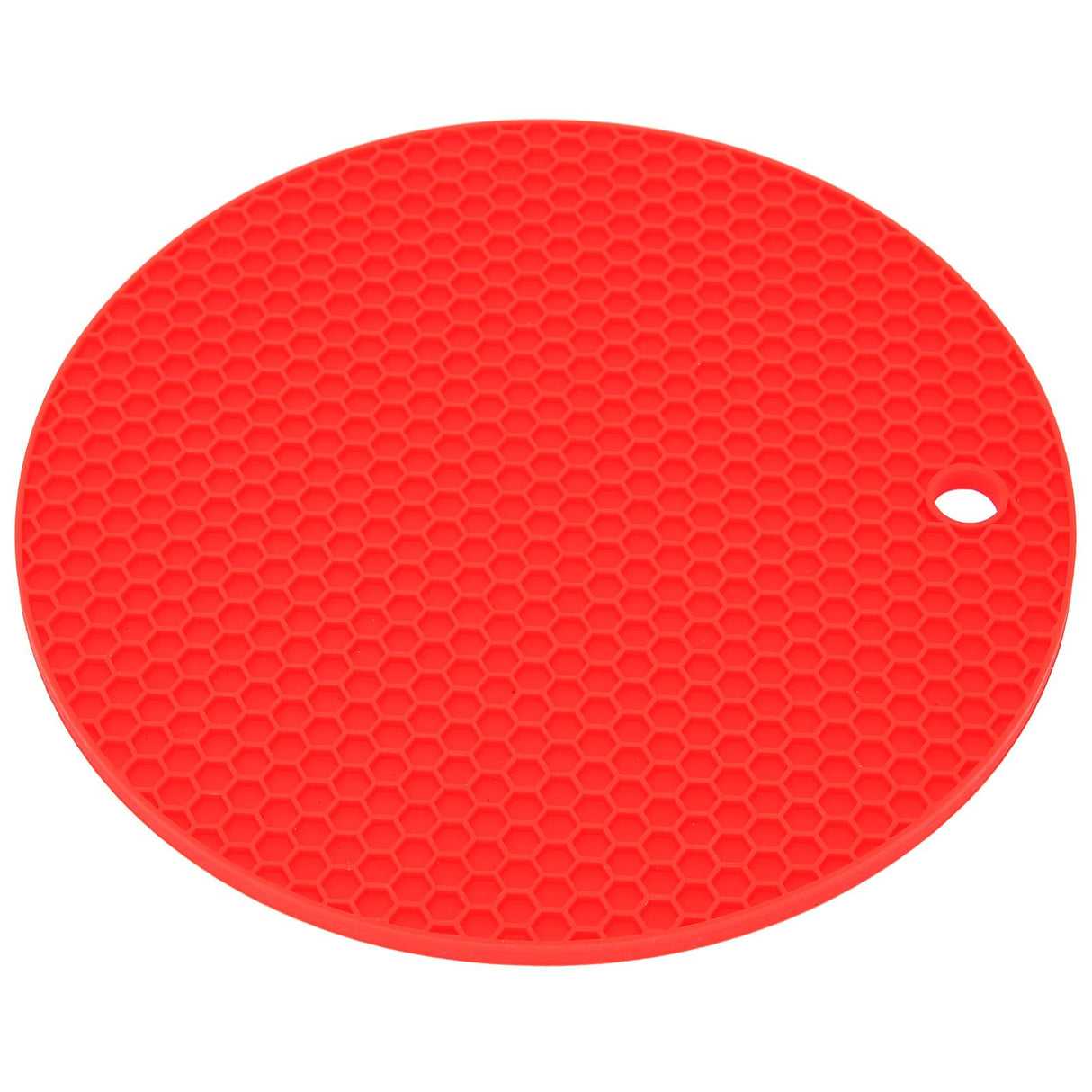 Round Shape Mat Food Grade Thickened Silicone Placemat Insulation Pad Microwave Oven MatRed