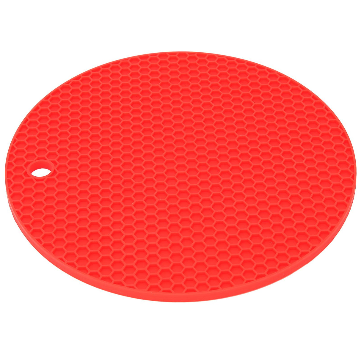 Round Shape Mat Food Grade Thickened Silicone Placemat Insulation Pad Microwave Oven MatRed