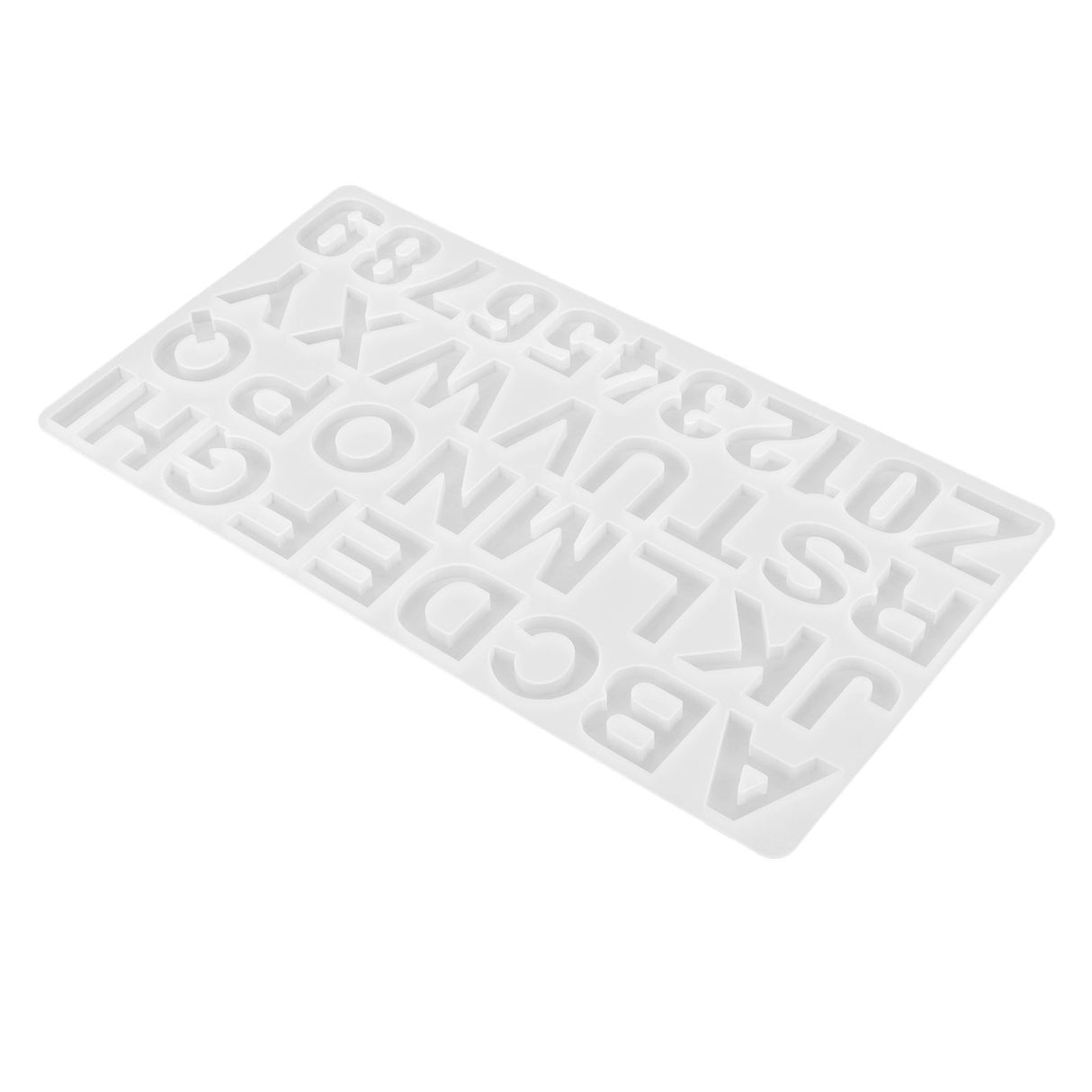 English Letters Number Pattern Silicone Mould DIY Chocolate Pudding Mold Baking Tool