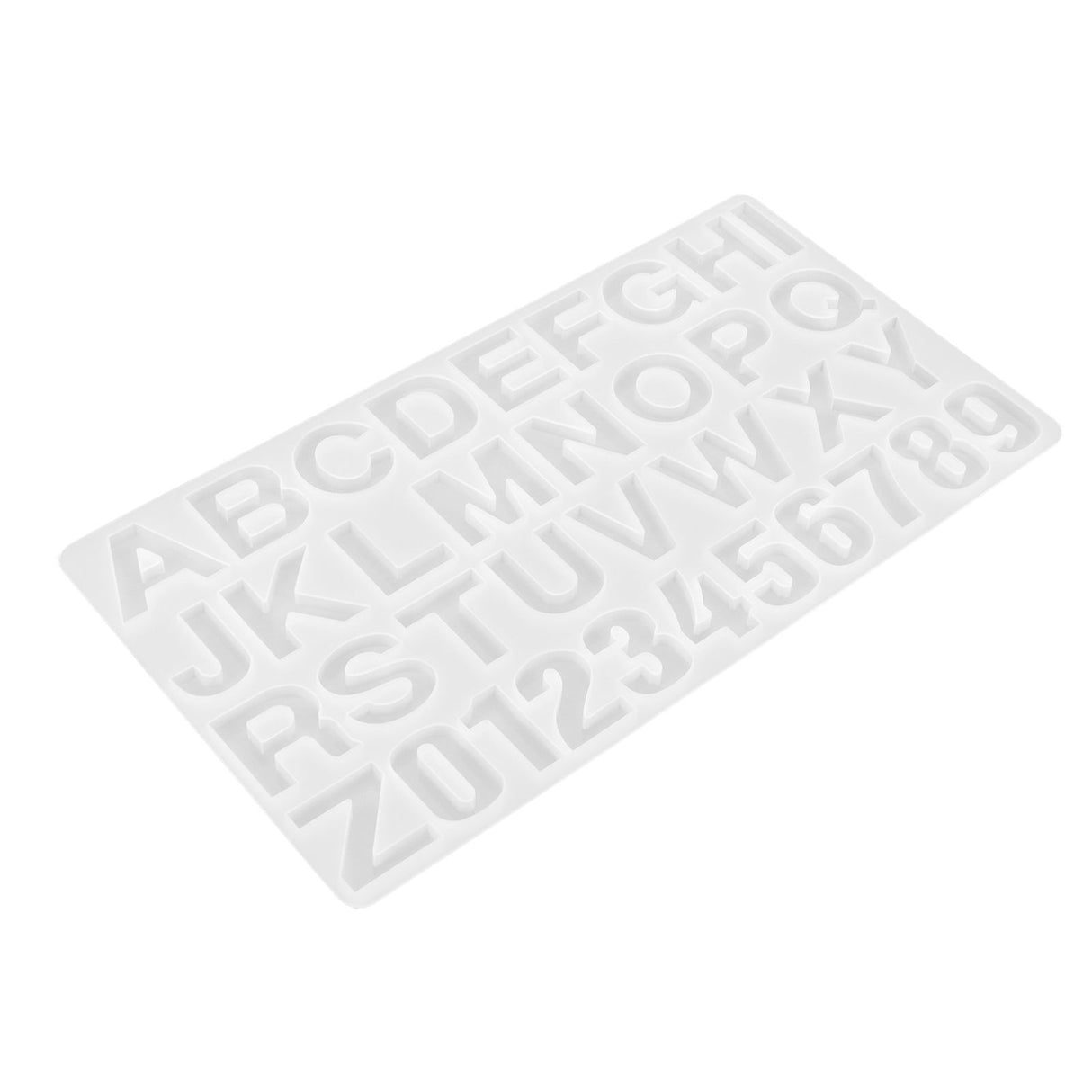English Letters Number Pattern Silicone Mould DIY Chocolate Pudding Mold Baking Tool