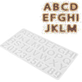 English Letters Number Pattern Silicone Mould DIY Chocolate Pudding Mold Baking Tool