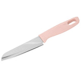 Kitchen Knife Portable Stainless Steel Fruit Melon Cutter with Sleeve for Home UsePink - 45-Degree Angle