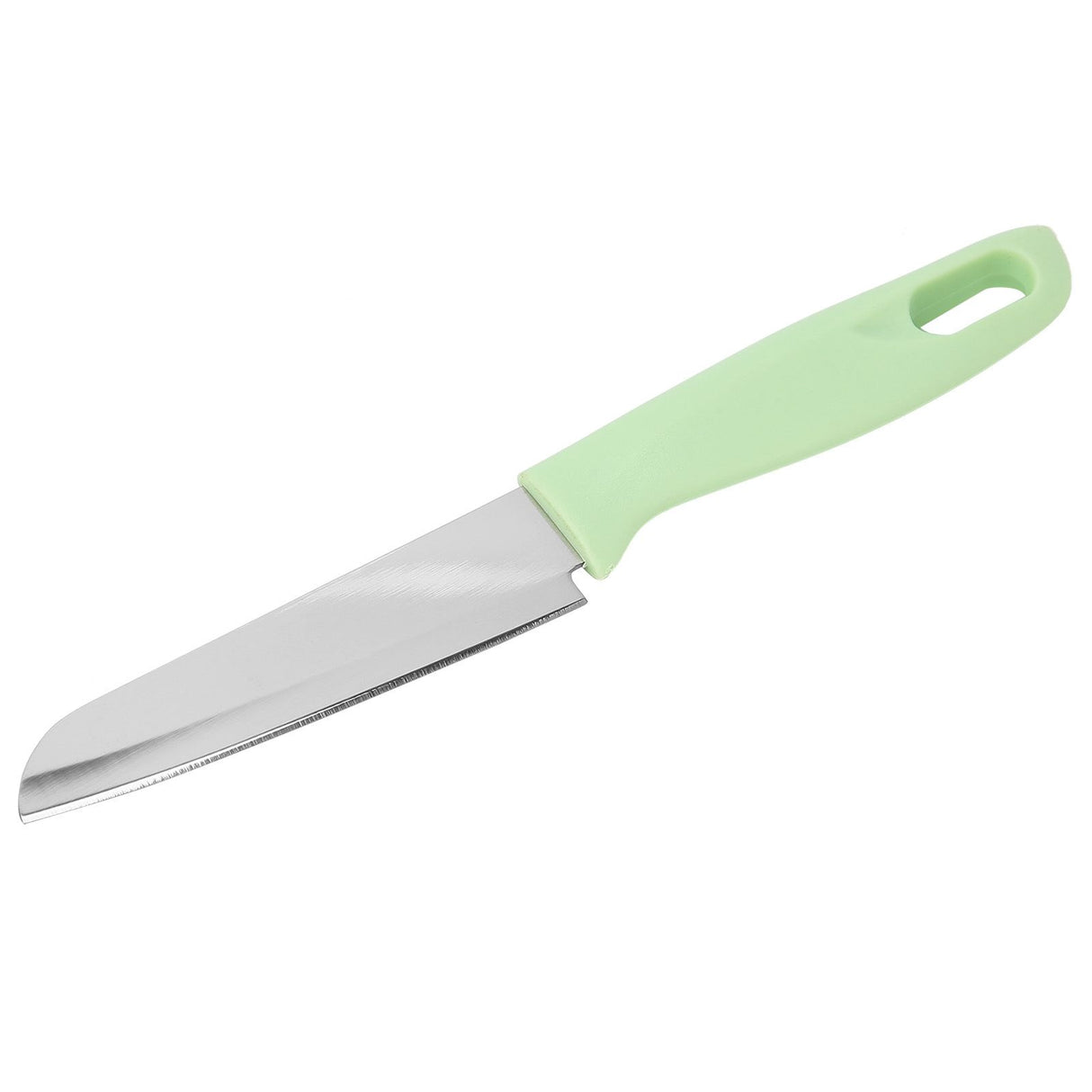 Kitchen Knife Portable Stainless Steel Fruit Melon Cutter with Sleeve for Home UseGreen