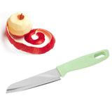 Kitchen Knife Portable Stainless Steel Fruit Melon Cutter with Sleeve for Home UseGreen - Extra Image