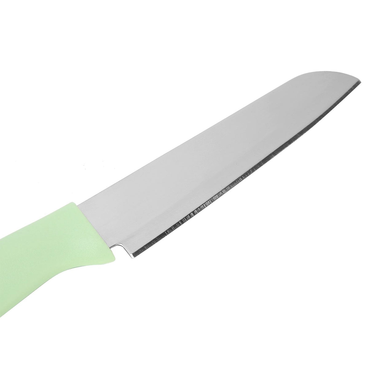 Kitchen Knife Portable Stainless Steel Fruit Melon Cutter with Sleeve for Home UseGreen