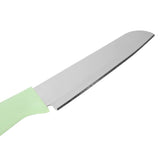 Kitchen Knife Portable Stainless Steel Fruit Melon Cutter with Sleeve for Home UseGreen