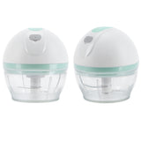 Electric Mini Garlic Chopper Masher Meat Grinder Food Processor Kitchen Gadgets USB Charging - Side View