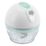 Electric Mini Garlic Chopper Masher Meat Grinder Food Processor Kitchen Gadgets USB Charging - Low Angle