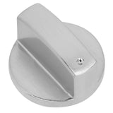 8mm Stove Knob Zinc Alloy Universal Kitchen Oven Cooker Control Dial Knob Adapter Silver