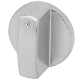 8mm Stove Knob Zinc Alloy Universal Kitchen Oven Cooker Control Dial Knob Adapter Silver