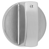 8mm Stove Knob Zinc Alloy Universal Kitchen Oven Cooker Control Dial Knob Adapter Silver