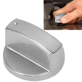 8mm Stove Knob Zinc Alloy Universal Kitchen Oven Cooker Control Dial Knob Adapter Silver