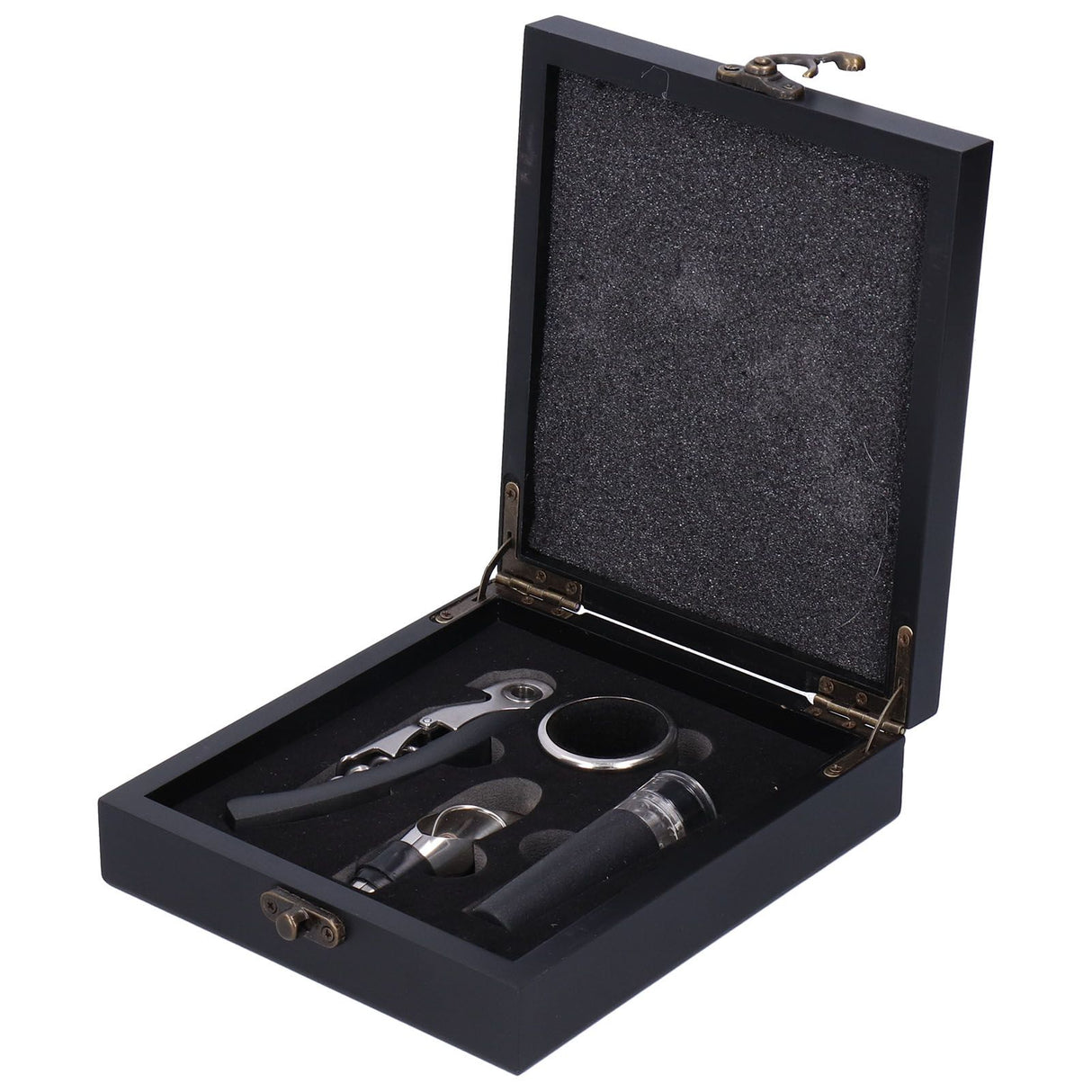 Stainless Steel Wine Bottle Opener Vacuum Stopper Wine Pourer Bottle Opener Set for Kitchen