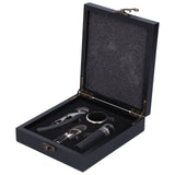 Stainless Steel Wine Bottle Opener Vacuum Stopper Wine Pourer Bottle Opener Set for Kitchen - Close-Up Angle